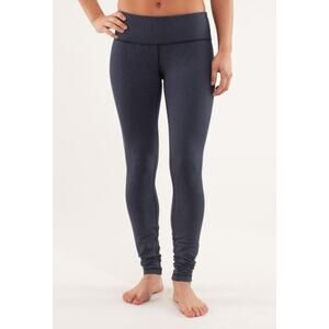 Lululemon Wunder Under Pant *Diamond Dot‎ Luon Blue Womens size 4